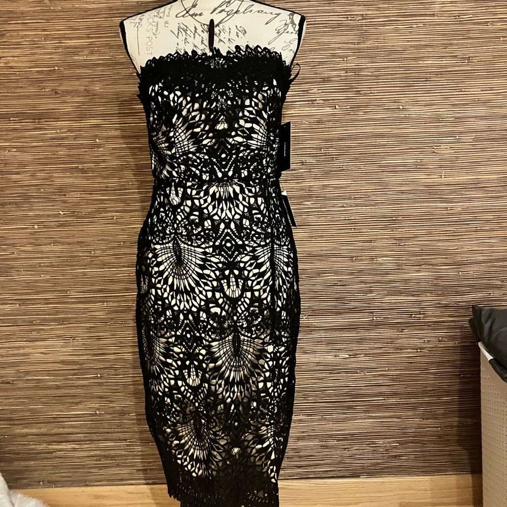 Beautiful midi dress with slit on the side size M